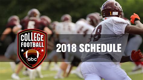 Abc College Football Schedule 2018 Abc11 Raleigh Durham