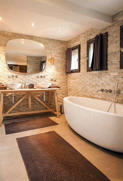 One thing that you can try to make a neutral bathroom look more attractive is choosing the textured layout than the plain one. 16 Fantastic Rustic Bathroom Designs That Will Take Your ...