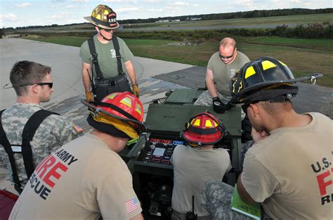 Nc Army And Air National Guard Firefighters Maintain Mission