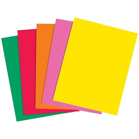 Staples Brights 24 Lb Colored Paper Assorted Colors 733088