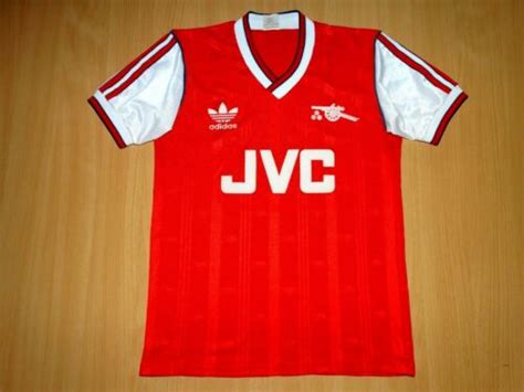 Arsenal 1986 1988 Home Football Shirt Soccer Jersey Adidas Jvc Youths