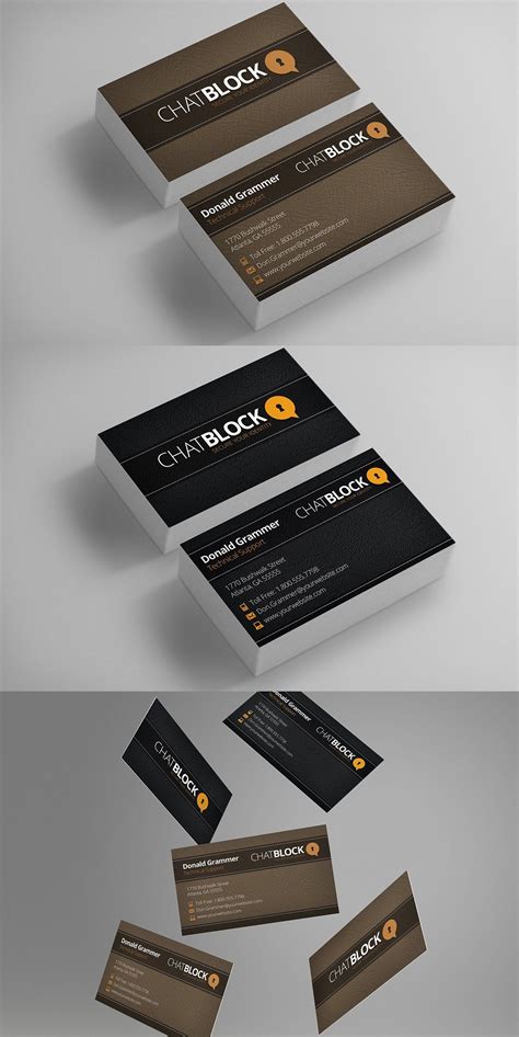 Leather Business Cards + Free Logo | Business card psd, Leather business cards, Free business cards