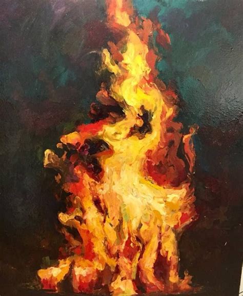 Fire Painting Art Painting Oil Original Abstract Painting Original