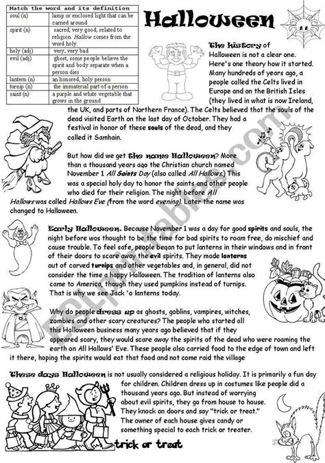 Halloween Origin History Traditions And After Reading Activities Plus