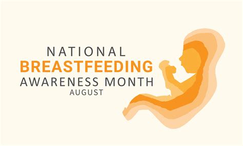 National Breastfeeding Awareness Month August Background Banner Card Poster Template