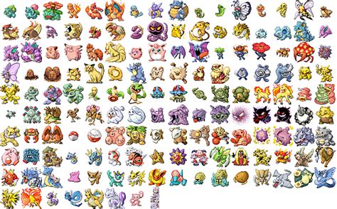 List Of Pokemon With Their Generation Pokemons Gen I Viii