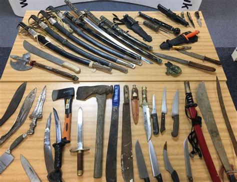 Police Stop Publishing Seized Knives Pictures Bbc News