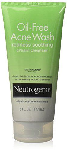 Neutrogena Oilfree Acne Wash Redness Soothing Cream Cleanser 6 Fl Oz