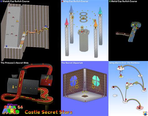 Super Mario 64 Castle Secret Stars Maps By Vgcartography On Deviantart