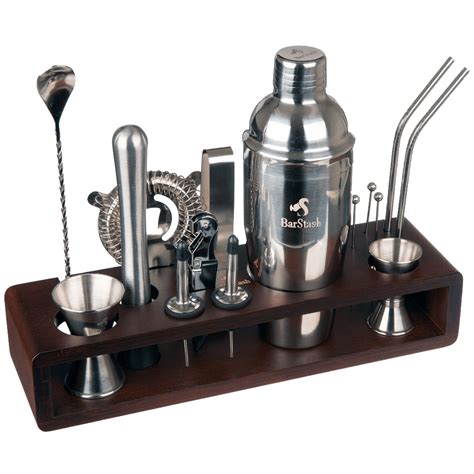 Modern Mixology Bartender Kit With Bamboo Stand Our Barware Provides The Most Popular Widely