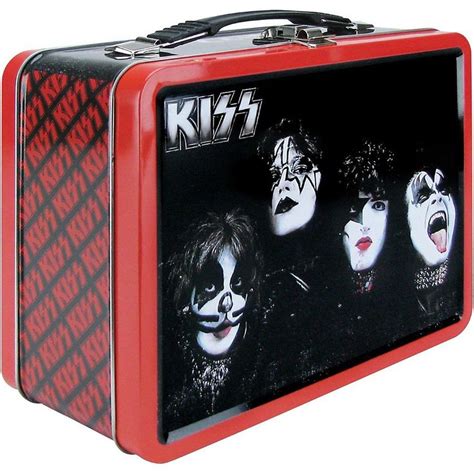Kiss Tin Totelunchbox In 2020 Vintage Lunch Boxes Kiss Band Lunch Box