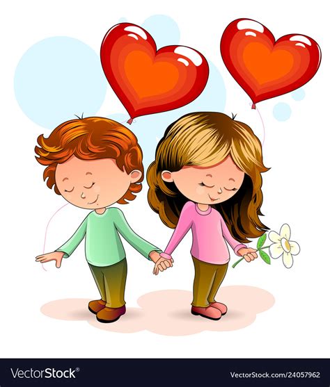 Boy And Girl In Love Royalty Free Vector Image