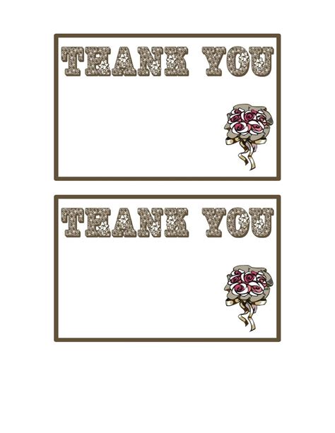 Free Thank You Card Templates Free Word Templates 19 Printable 3d