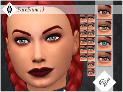 The Sims Resource Face Paint 13 By Aleniksimmer • Sims 4 Downloads