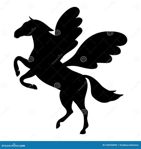 Vector Pegasus Silhouette Stock Illustration Illustration Of Icon
