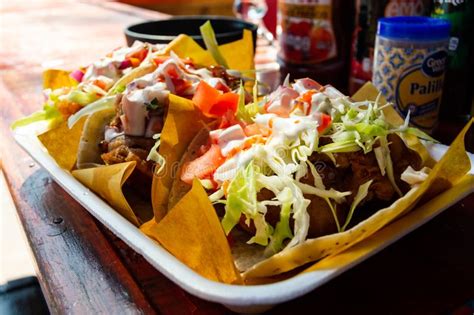 Fish Tacos Baja California Style Tacos Editorial Image Image Of