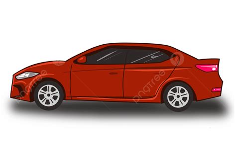Mobil Sedan Merah Mobil Mobil Merah Png Transparan Clipart Dan File