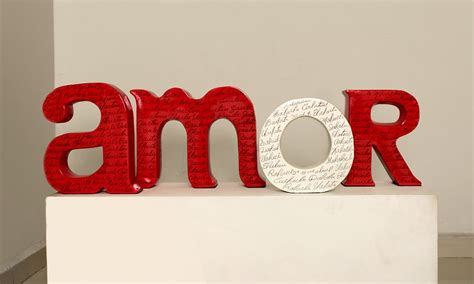 Letras Amor Rojo Y Blanco El Dorado Galeria