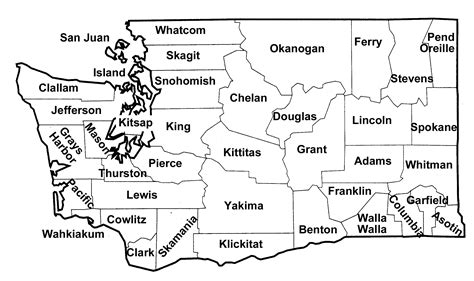 Map Of Washington State Counties London Top Attractions Map