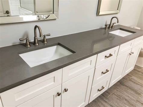 White Quartz Countertops Bathroom Countertops Ideas