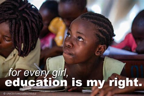 Unicef Education On Twitter Educate A Girl Brighten A Future