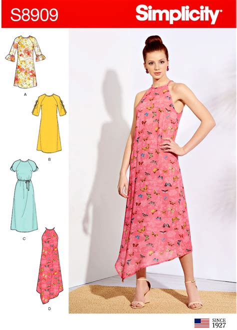 Sewing Pattern Womens Easy Dress Pattern Raglan Sleeve Etsy