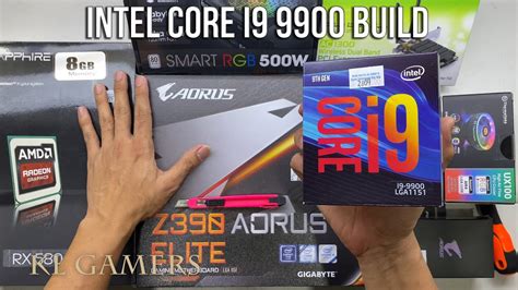 Intel Core I9 9900 Gigabyte Z390 Aorus Elite Thermaltake Ux100 Sapphire