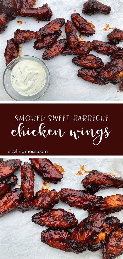 Perfect for summer parties or weeknights! Smoked Sweet Barbecue Chicken Wings, smoker recipe ...