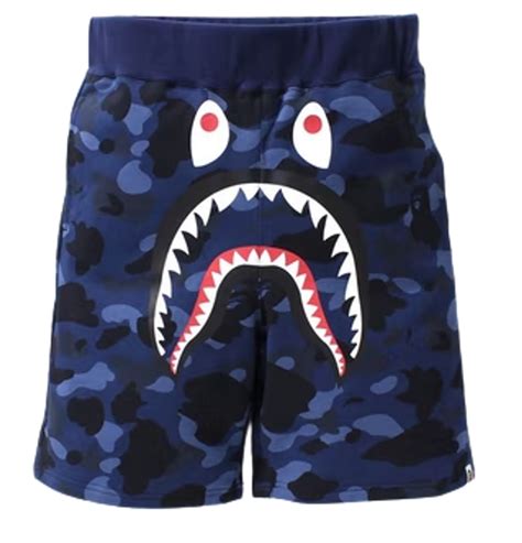 Bape Color Camo Shark Sweat Shorts Whats On The Star