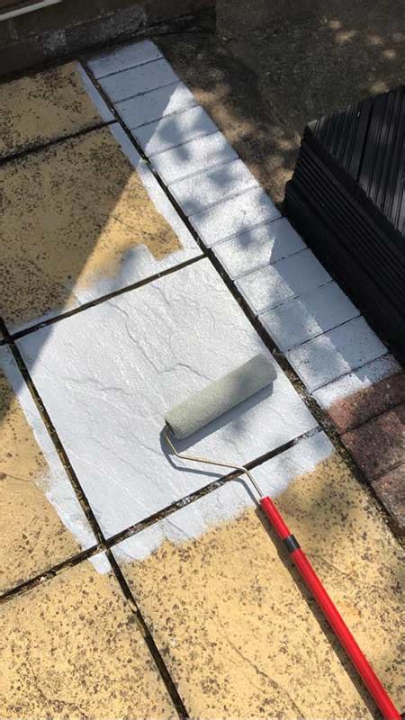 How To Paint Your Garden Slabs This Girl Can Organise Garden Slabs