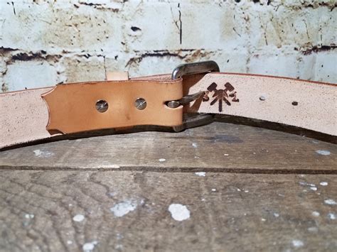 Rawnatural Leather Heavy Duty Leather Belt Sizes 38 44 Us Made The