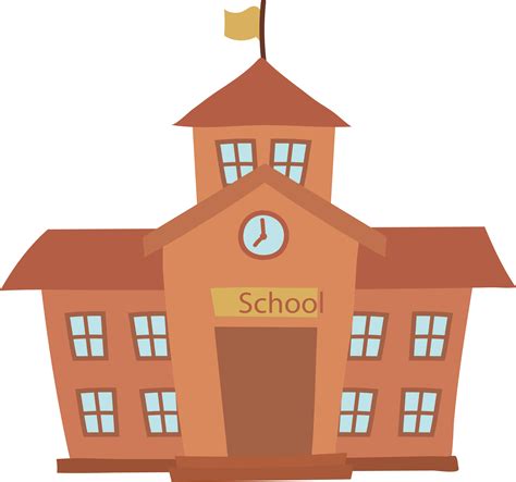 School Cartoon Building - School building png download - 3308*3097 ...