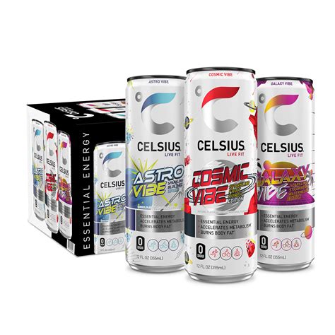 Celsius Sparkling Space Variety Pack Functional Essential Energy Drink