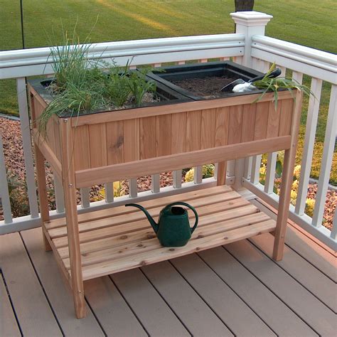 Prairie Leisure Herb Garden Raised Planter With 2 Liners Raised Bed And Container Gardening At