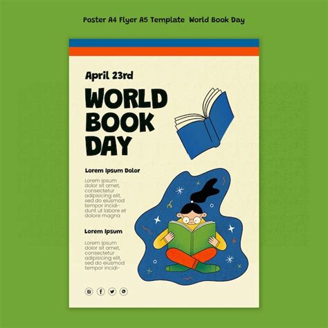 Free Psd World Book Day Celebration Poster Template