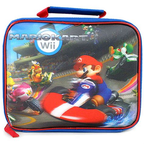 Nintendo Mario Kart Wii Mario Racing Insulated Lunch Bag School Kids