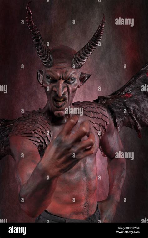 Angry Devil Stock Photo Alamy