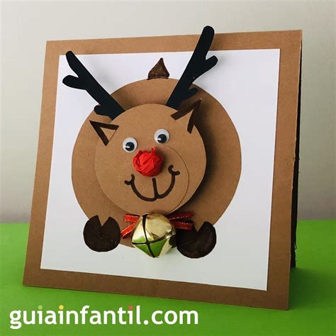 Infantiles Tarjetas De Navidad Para Niños Hechas A Mano Compartir Tarjeta