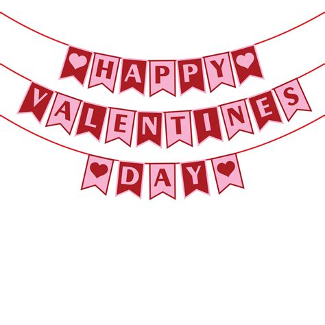 Party Propz Happy Valentines Day Banner With Valentine Day Heart