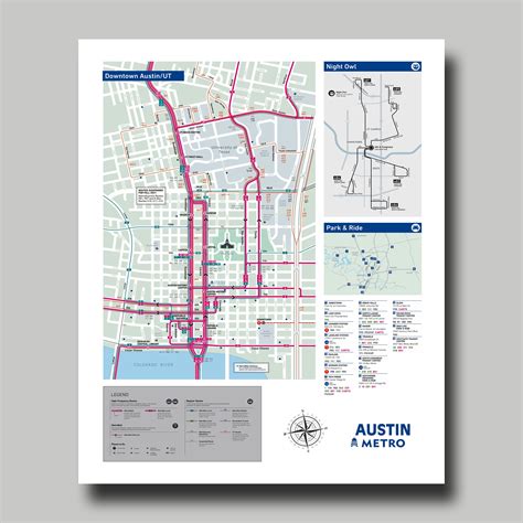 Austin Texas Downtown Map Metro Map Bus Print Poster Etsy Finland