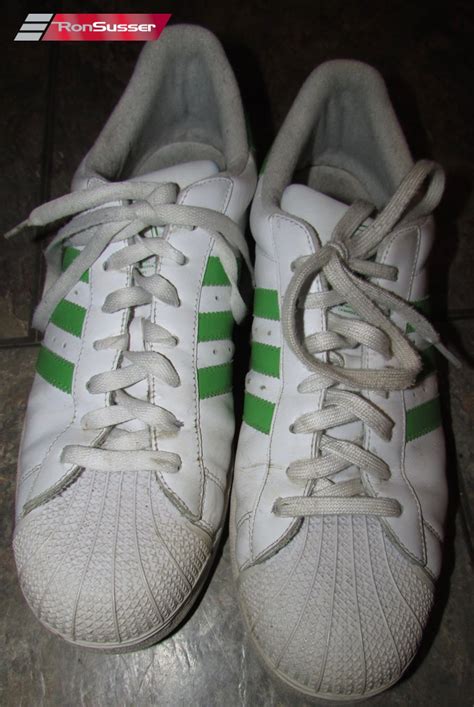 Adidas Superstar Ii White Lime Green Stripes Size 115 043489