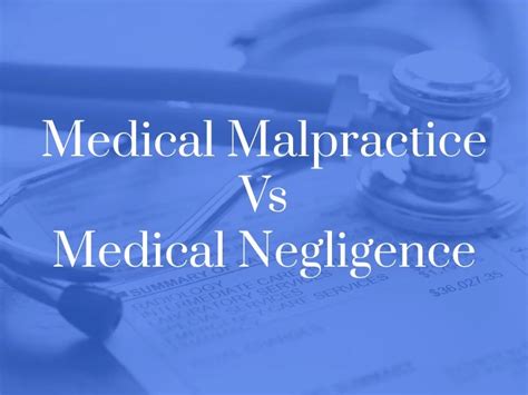 What Is The Difference Between Medical Malpractice And Medical