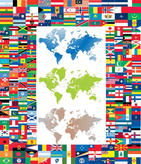 All Flags Of The World Stock Vector Illustration Of International