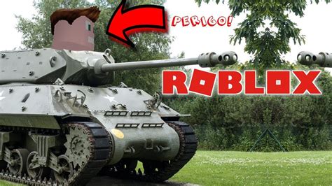 Peguei Um Tanque De Guerra No Roblox E Dei Bala Youtube