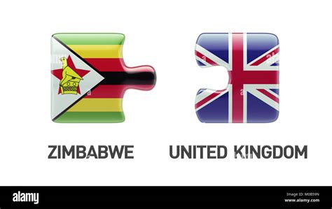 Zimbabwe United Kingdom High Resolution Puzzle Concept Stock Photo Alamy