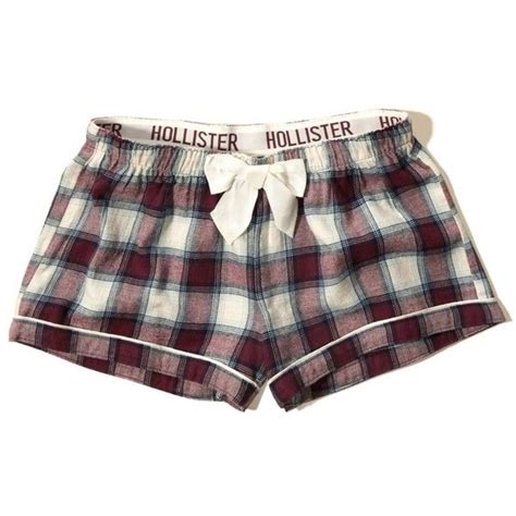 Hollister Flannel Sleep Shorts Brl Liked On Polyvore Featuring