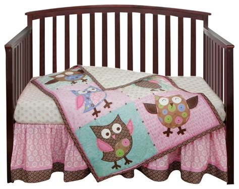 Shop for owl crib bedding at buybuy baby. Calico Owls 3-Piece Crib Bedding Set by Bananafish ...