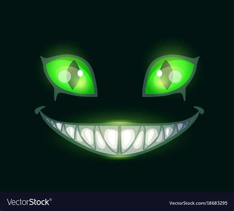 Cartoon Scary Monster Face Royalty Free Vector Image