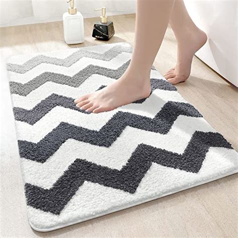 Dexi Bathroom Rug Non Slip Bath Mat For Shower Room Soft Absorbent