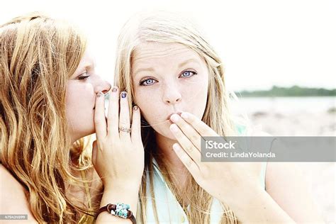 Teen Girls Sharing Secrets Stock Photo Download Image Now 16 17